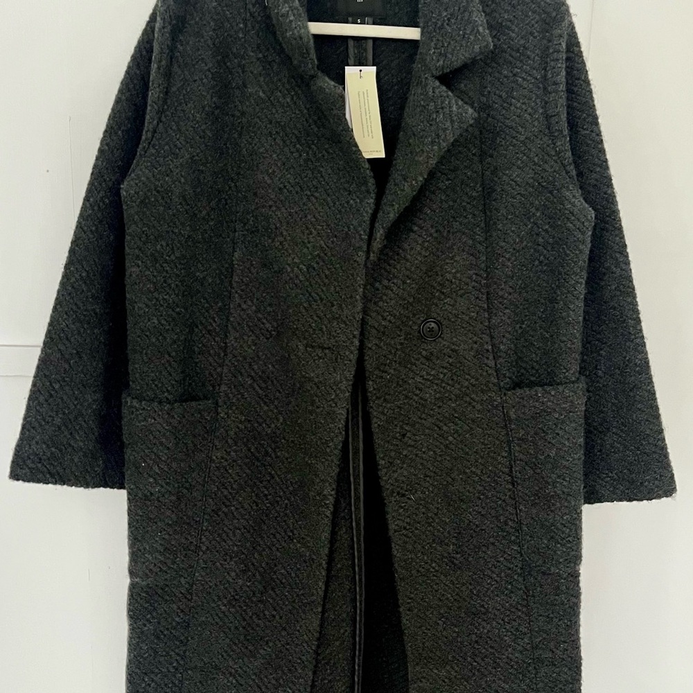 Banana Republic Charcoal Overcoat